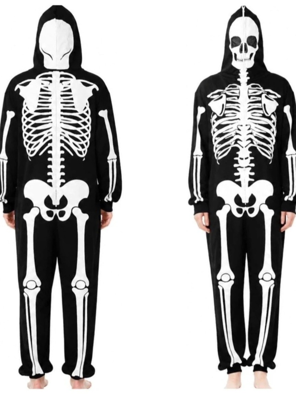 NWOT, Skeleton Costume Jumpsuit Halloween Costume Medium Like New